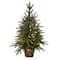 2.5ft. Pre-Lit Christmas Tree with Planter, Clear Lights